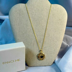 FANCIME Sapphire September gold plated Sterling Silver Necklace tree of life 18”